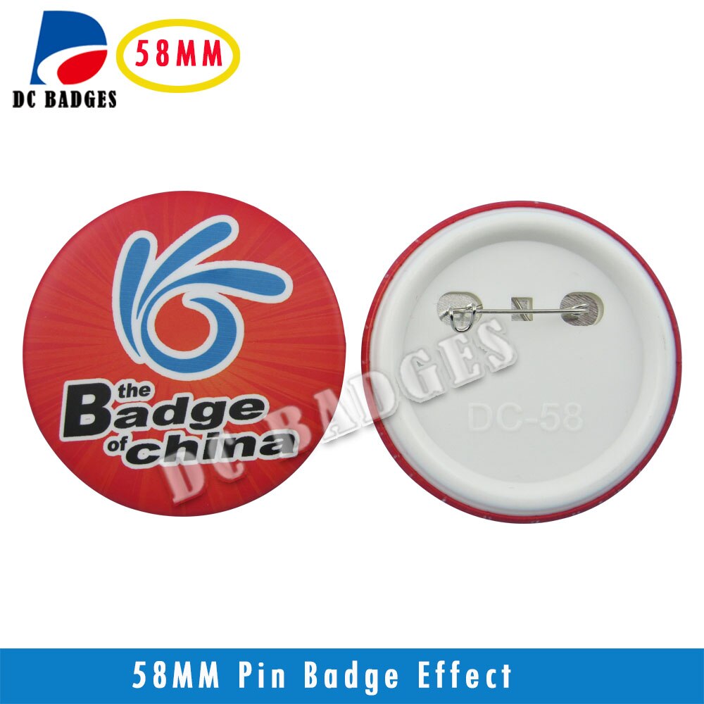 2-1/4 "58mm 100 sets Plastic Speld Knop Materiaal facotry