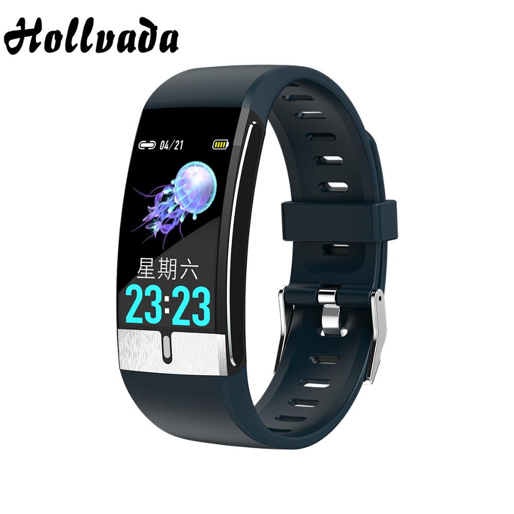 Smart Horloge Mannen E66 Body Temperatuur Ecg Ppg Waterdichte Sport Armband Bloed Zuurstof Hartslag Smartwatch Voor Ios Android