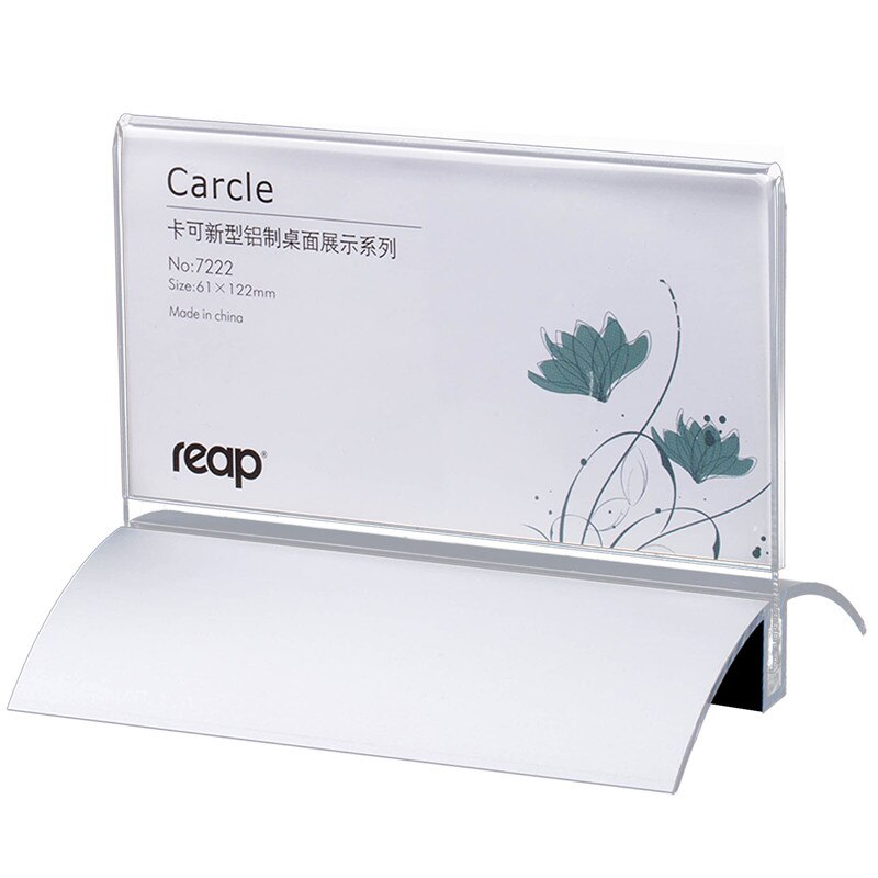 5- pakke høst carcle akryl t-form skrivebord skilt holder kort display stativ bord meny service etikett kontor club business restaurant: 5222 122 x 61mm