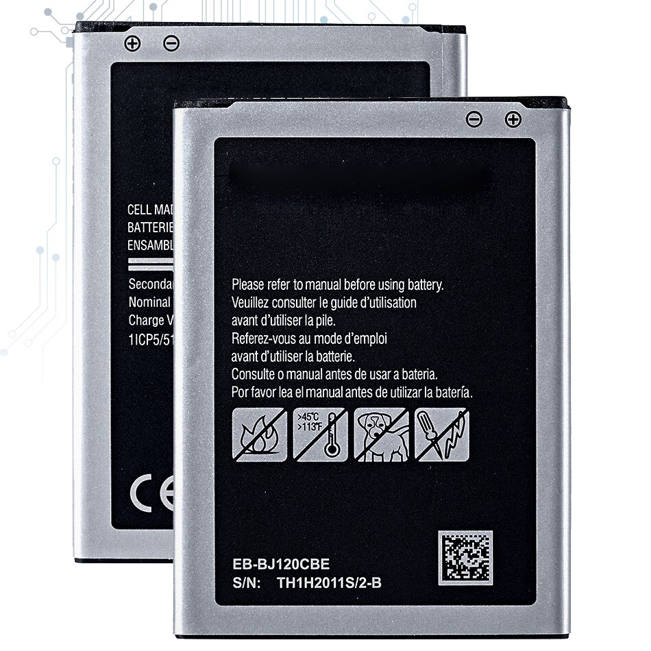Battery EB-BJ120CBE For Samsung Galaxy J1) J120 J120F J120A J120T 2050mAh Capacity EB BJ120CBE Battery