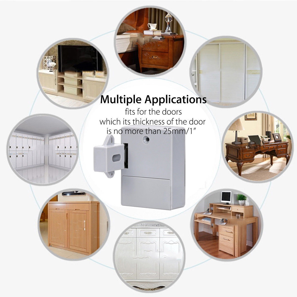 Invisible Hidden RFID Free Opening Intelligent Sensor Cabinet Lock Locker Wardrobe Shoe Cabinet Drawer Door Lock Electronic Da