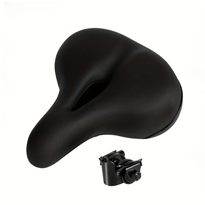 ZHIQIUComfortable Bike Saddles Extra Wide and Thick Bicycle Seat Integrated Molding Anti-Rain: WHITE