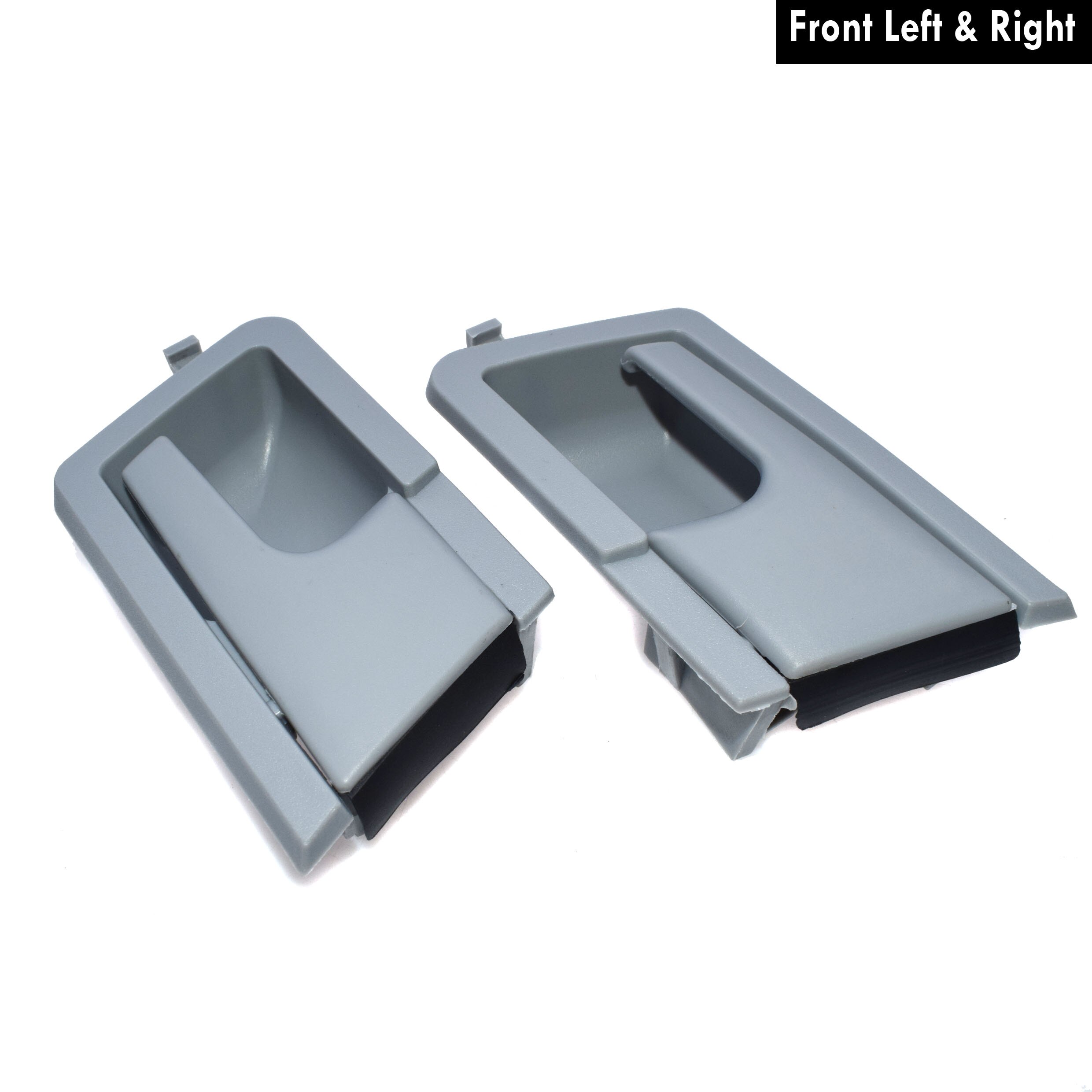 Grå svart innvendig dørhåndtak foran venstre høyre for vw transporter caravelle  t4 1990-2003,  eurovan 1992-2003 701837019, 7 d 0837020: Foran par grå