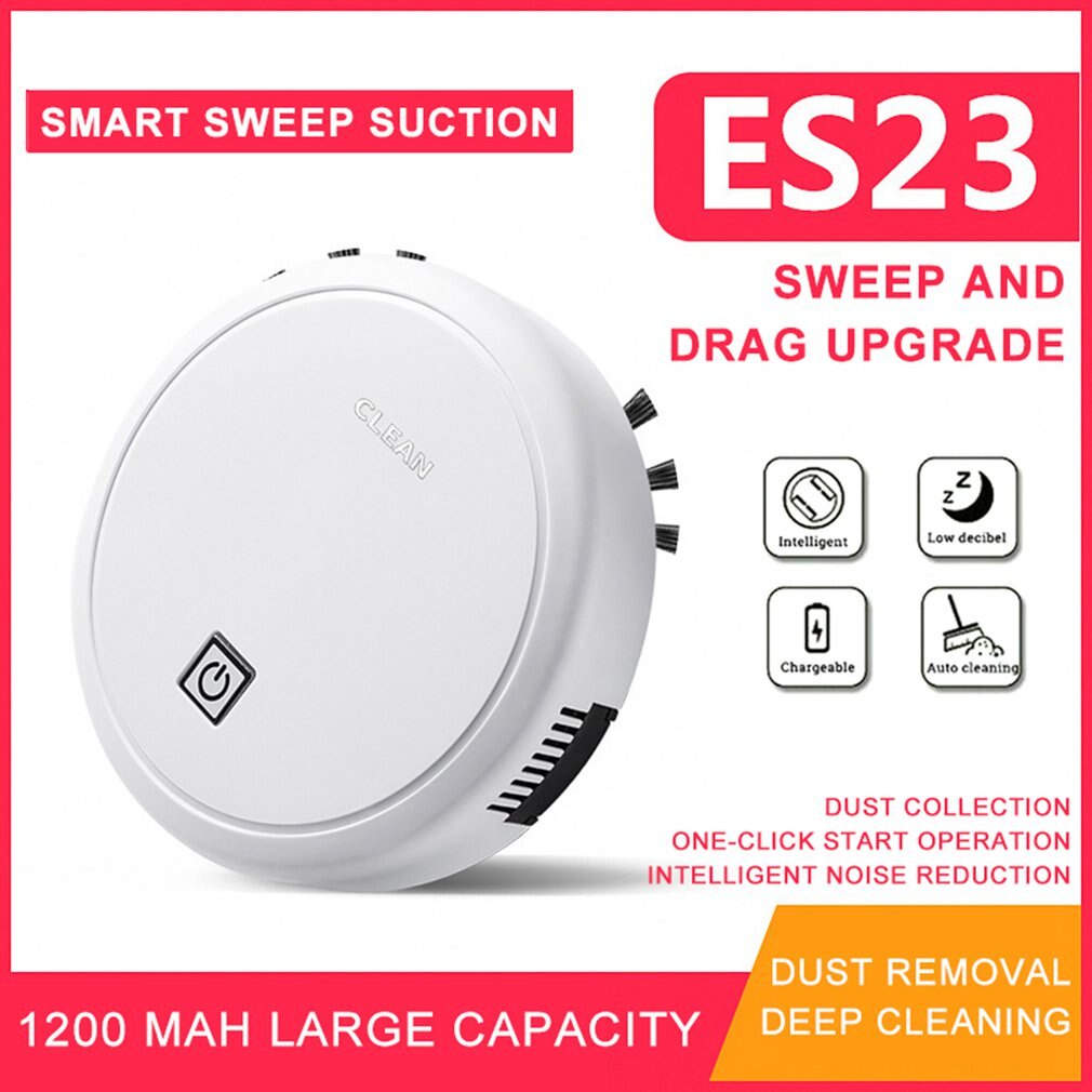 Automatic Smart Vacuum Cleaner Robot Floor Cleaner With Brush Auto Rechargeable Smart Sweeping Robot Sweeping Mopping Machine