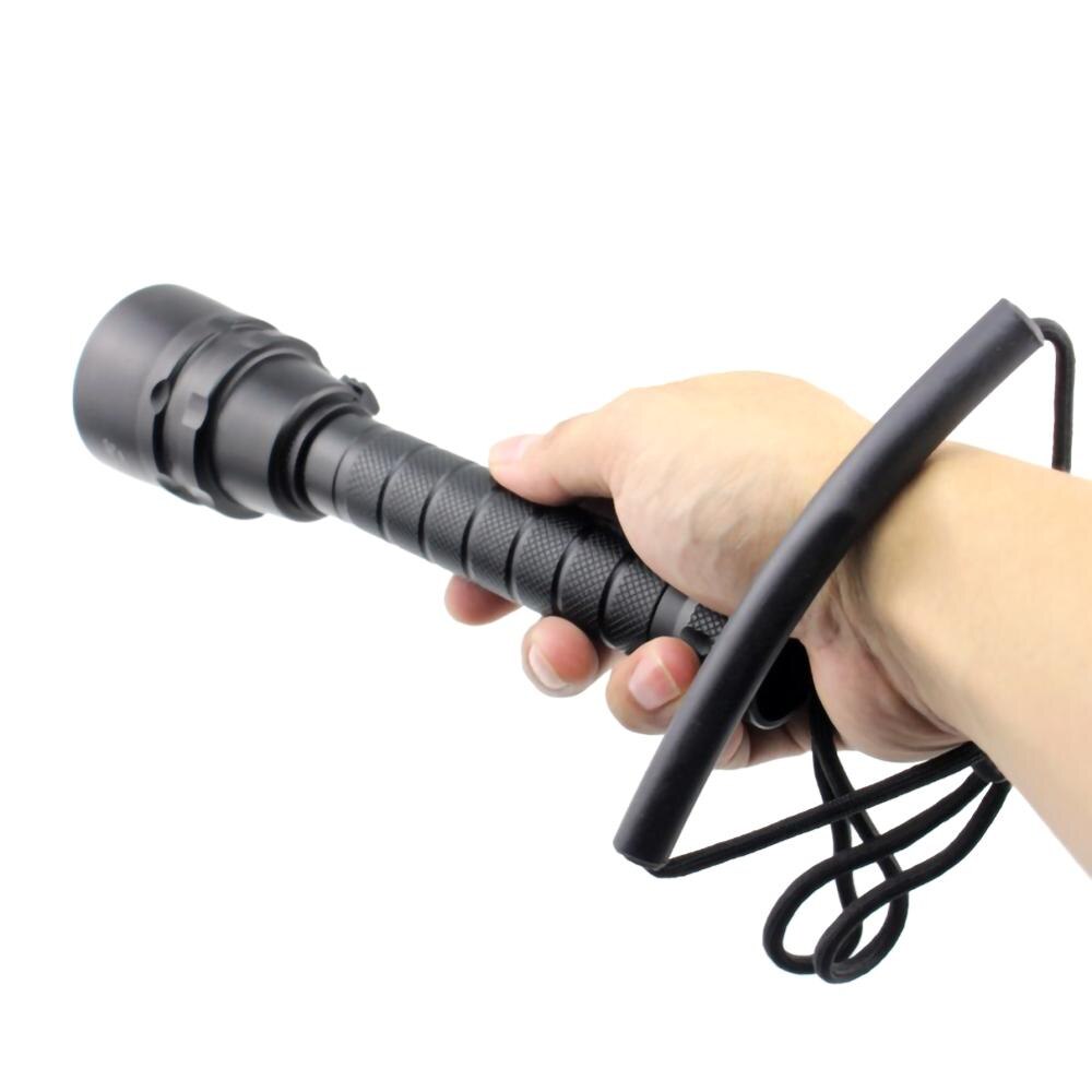 Diveing Super Bright Flashlight T6LED IP68 Highest Waterproof Rating Diving Light Powered by 18650 Battery