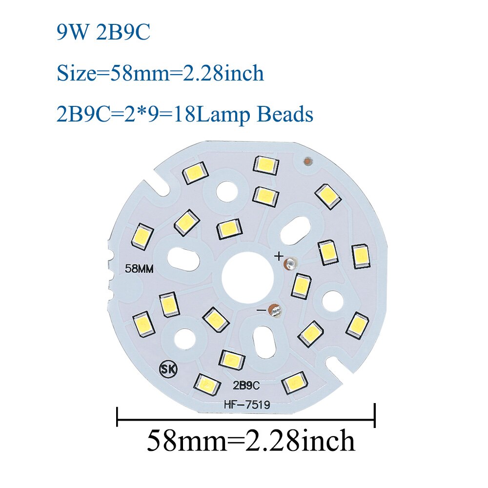 3W 5W 7W 9W 12W 15W 18W 24W 300mA SMD2835 Light Board Lamp Panel PCB With LED For DIY Ceiling Light LED Bulb Light