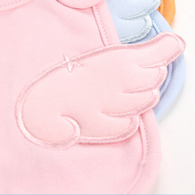Slabbetjes voor pasgeborenen, slabbetjes voor baby's, bandana's, witte katoenen boerdoekjes, roze engelenvleugels, schattige slab voor jongens en meisjes, voor het voeden van baby's en peuters.