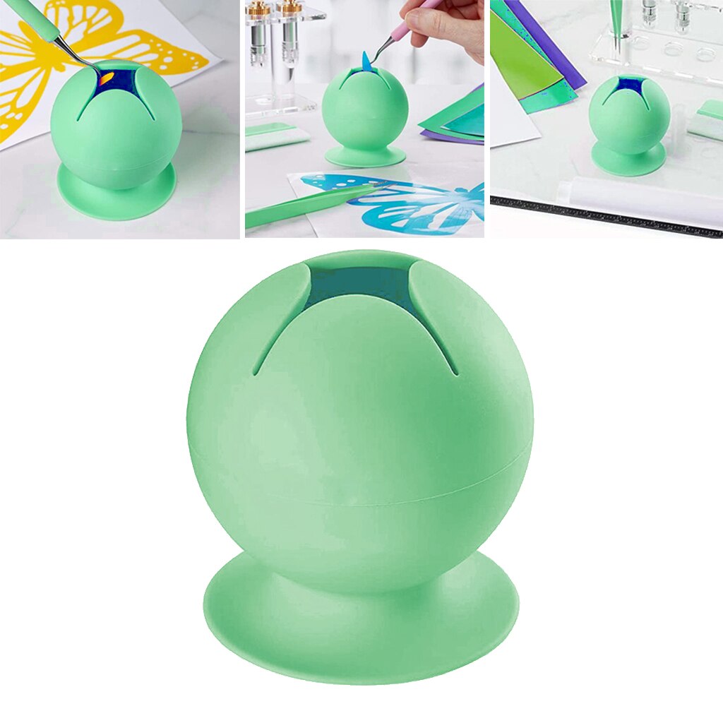 2x Vinyl Weeding Scrap Storage Box Organizer Craft Vinyl Weeding Tools Green 1 Piece