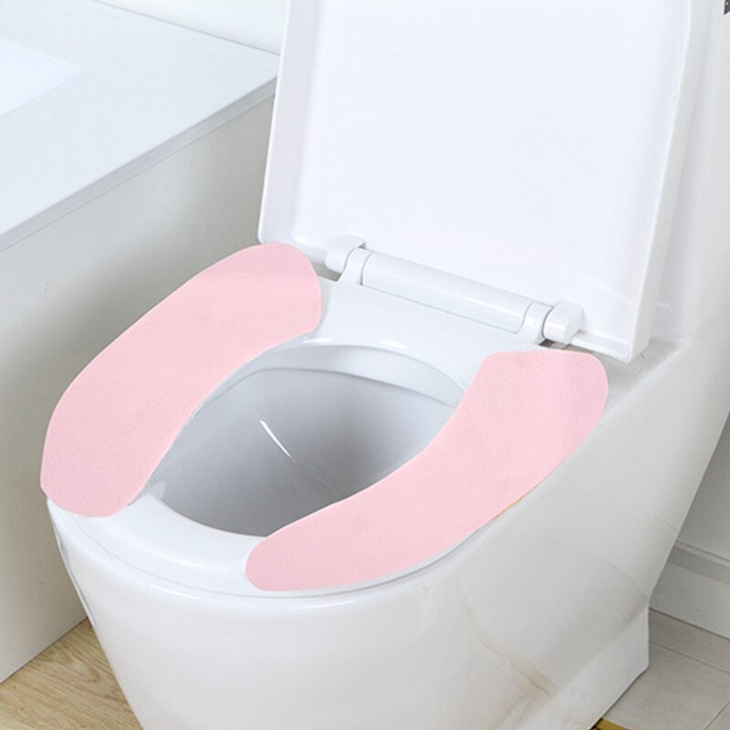 Toilet sædeovertræk blødt wc pasta toilet sædeunderlag vaskbart badeværelse varmere sæde låg dæksel toilet nærmesteool klæbrig siddemåtte