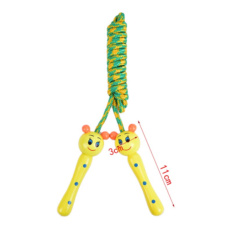 JULYHOT Kids Jump Ropes Wood Handle Sport Bodybuilding Fitness Lovely Cartoon Skipping Ropes Wood Handle: A