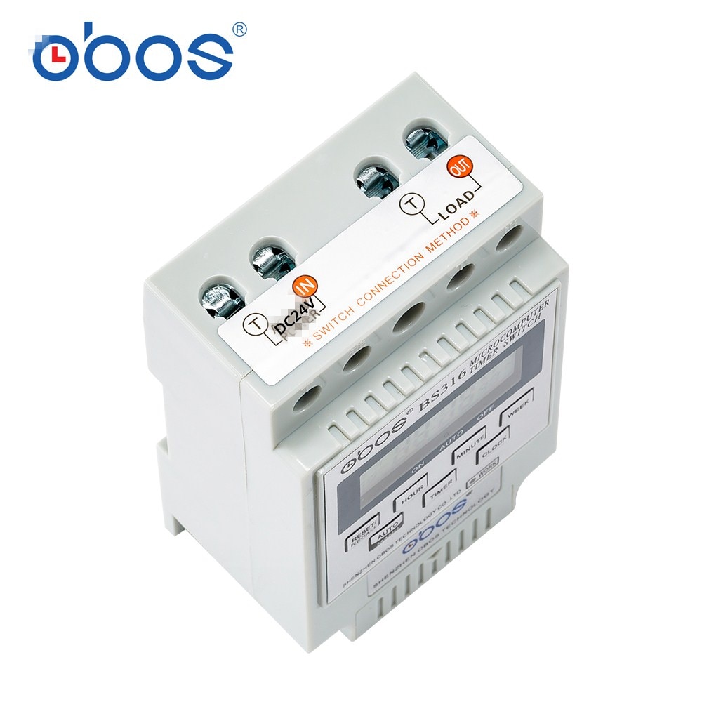 KG316T 25A Intelligent Microcomputer Programmable Electronic Timer Time Switch Relay Controller DC24V
