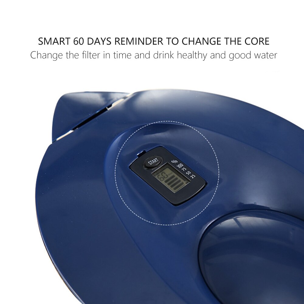 Vattenfilter kanna vattenkokare med påfyllning filterpatron aktivt kol vattenkokare hemmakontor drinkware purifier
