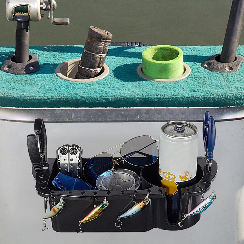Boat Cup Holder Marine Storage Caddy Box Can Organizer for Kayak Watercraft SeaDoo Jet Ski Pontoon Canoe Mooring Marine Access