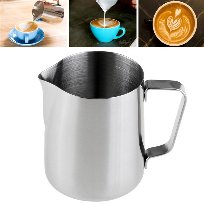 Kitchen Stainless Steel Espresso Latte Art Coffee Milk Frothing Pitcher Steaming Milk Jug Foam Container 350/600ml