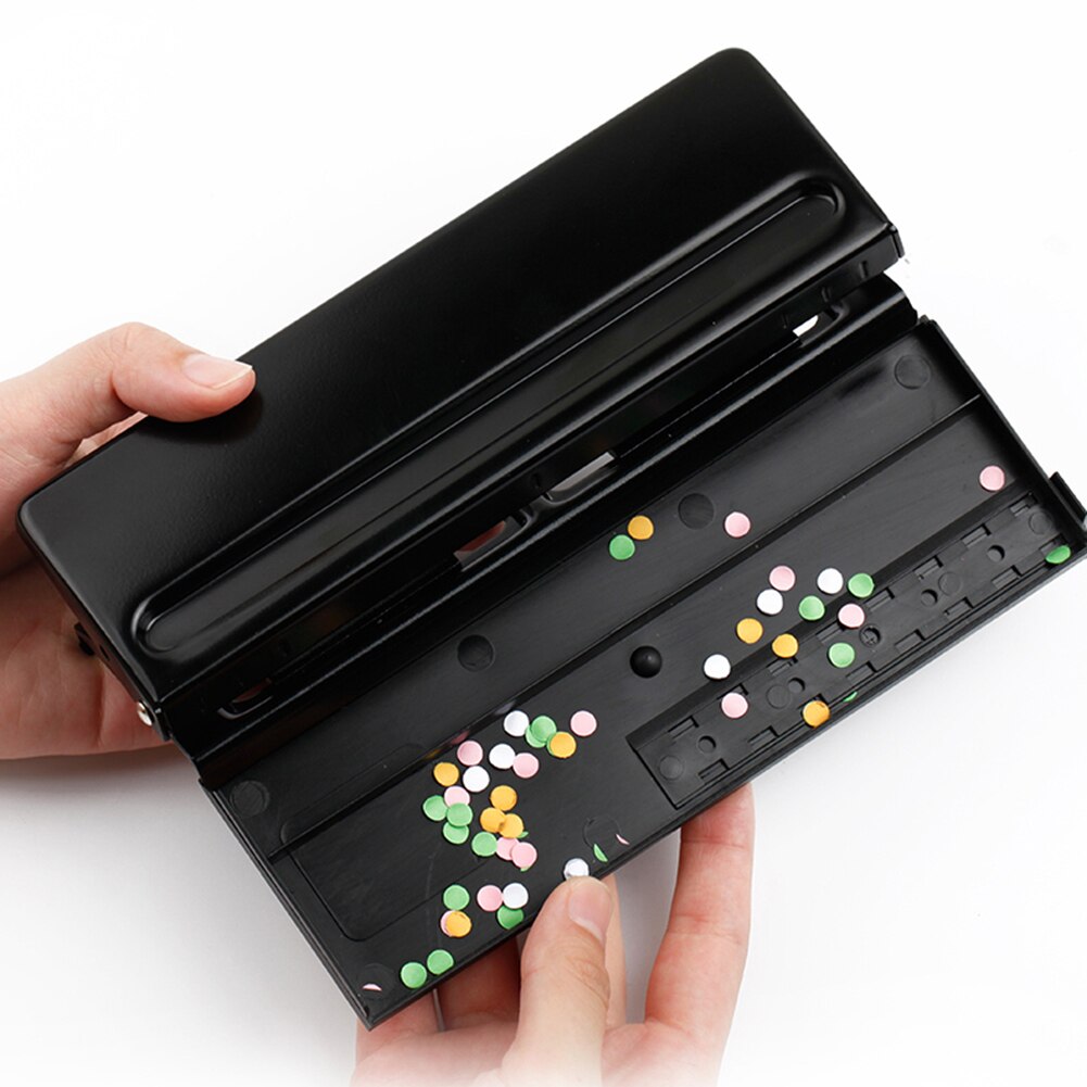 6 Hole Loose-Leaf Standard Puncher Paper Adjustable Stapler Home Office Binding Supplies Student Stationery Equipment