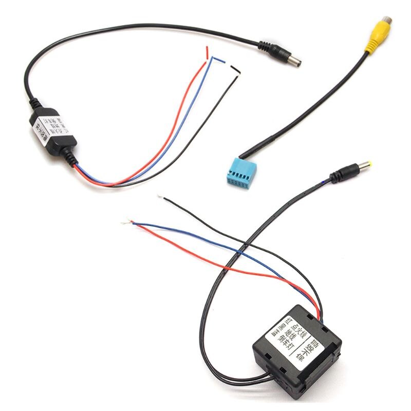 Car RCA Rear View Camera Plus Timer Relay Delay Filter for 5 Inch MIB Conversion Cable Adapter Replacement Parking Reverse