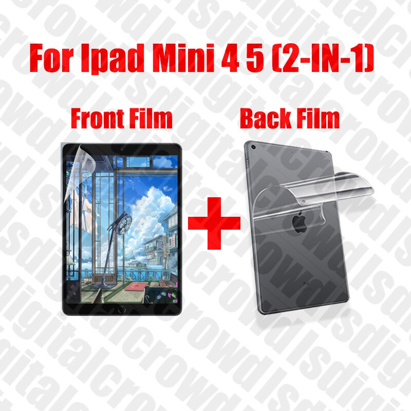 Paper Like Screen Protector For Ipad Pro 11 Mini 5 Air 3 1 2 4 Gen Ipad Accessories 10.2 12.9 9.7 10.5 Film No Glass: For mini 4 5  2-IN-1