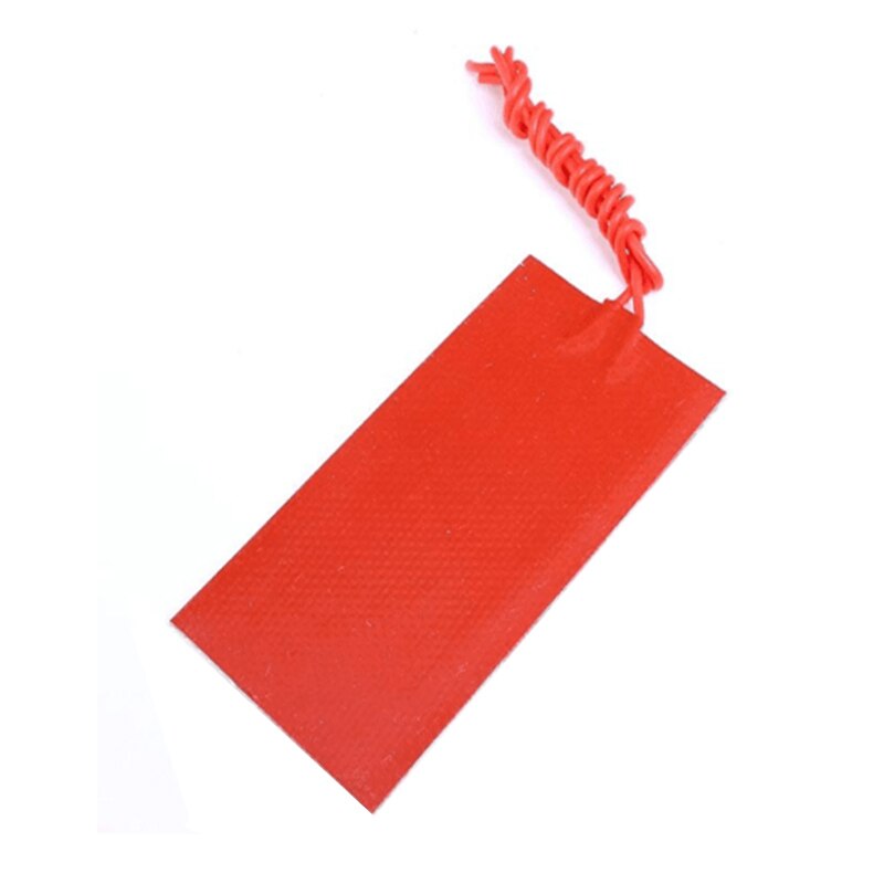 1pc 12V 15W Silicone Heater Pad Heating Constant Temperature Panel Plate For Home Supplies 50x100mm