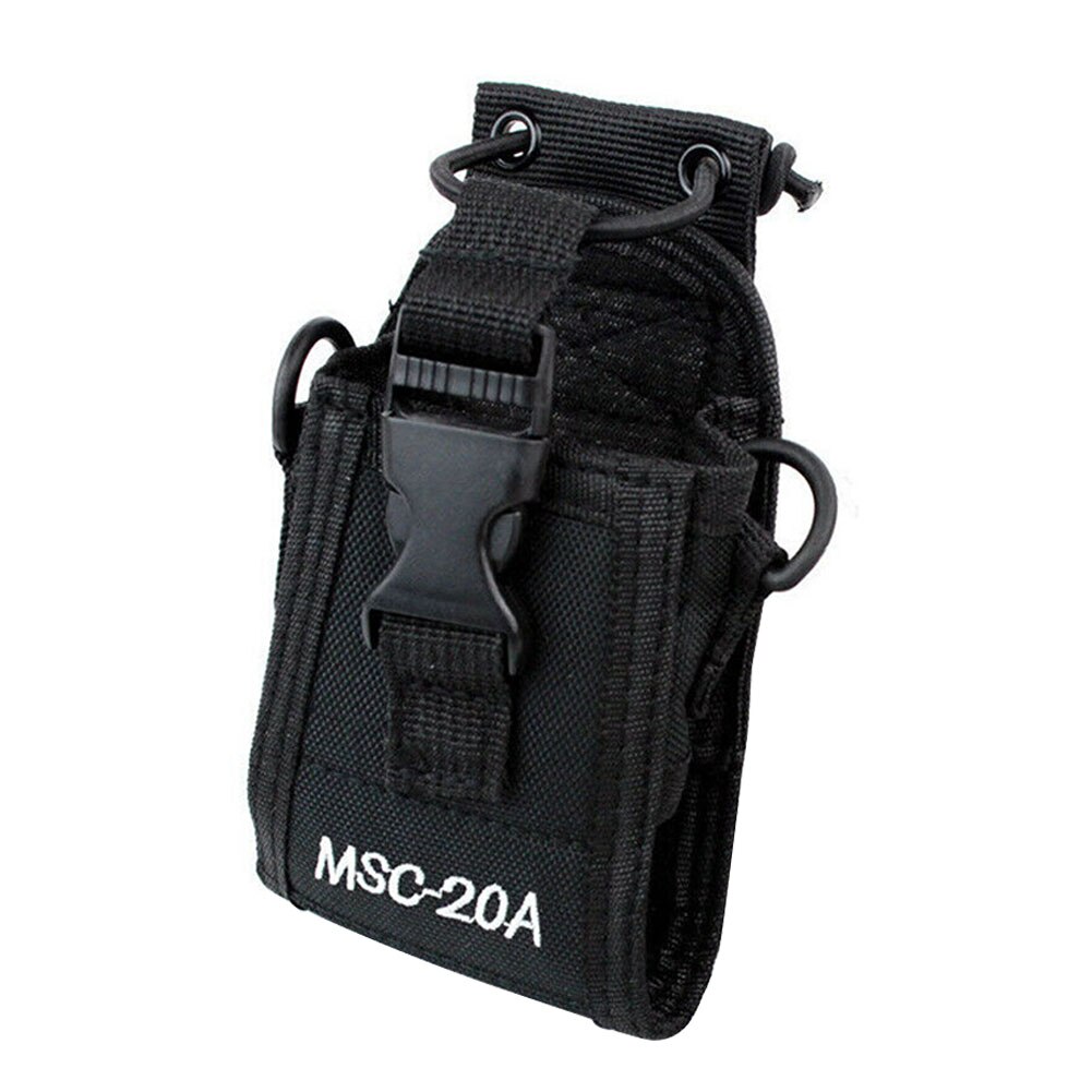 MCS20A Shoulder Hanging Adjustable Strap Walkie Talkie Radio Case Holder Solid Universal Pouch Accessories Two Way Nylon Holster