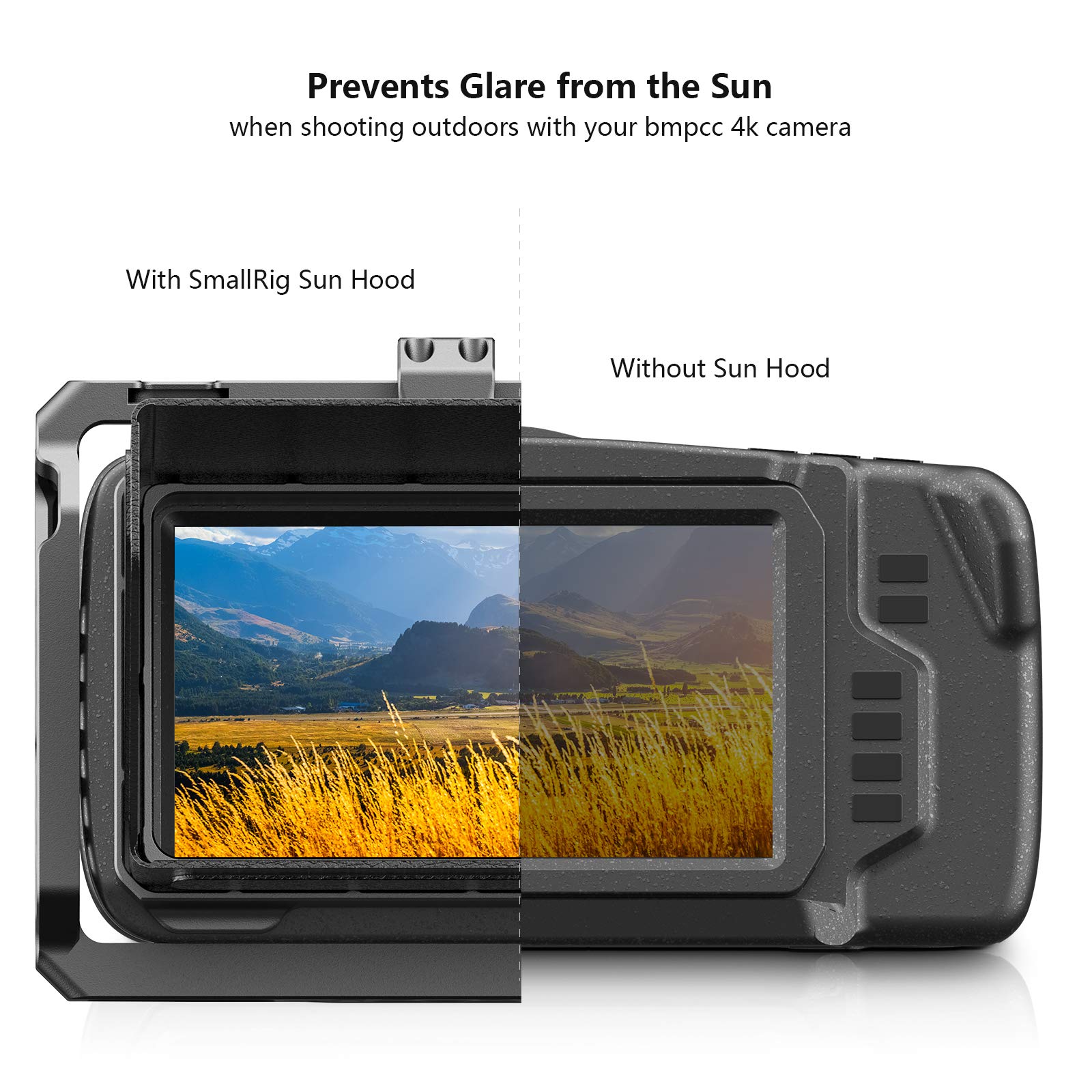 SmallRig Sunhood for BMPCC 4K 6K Sun Hood For Blackmagic Pocket Cinema Camera 4K Video Shooting Sun Shield Hood 2299C