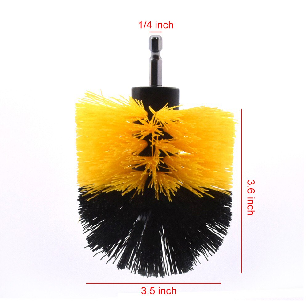 3pcs Power Scrubber Brush kit For Bathroom Cleaning Drill Scrubber Cordless Attachment Kit Power Scrub Tubs Baseboards Scourer