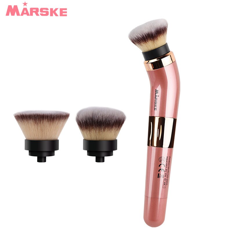 Marske elektrisk makeup børste løs pudder skønhedsværktøj 360 graders rotation giftfri makeup børste: Default Title