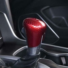 Carbon Fiber Stijl Pookknop Cover Voor Honda Accord Auto Decor