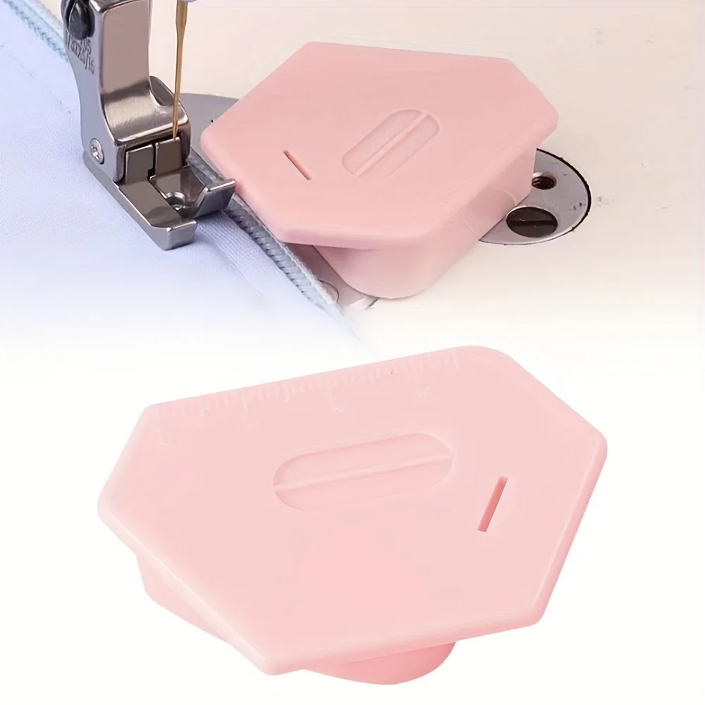Sewing Magnetic Seam Guide Anti-Slip Grip Sewing Machine Guide Magnets Sewing Machine Attachments Multifunctional Ruler Hemmer: Pink