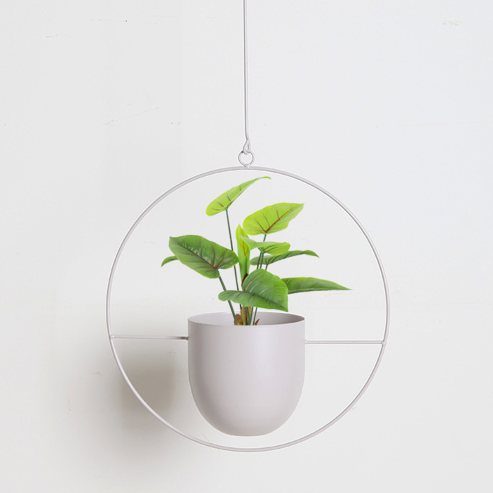 Hængende plantepotter minimalistisk plantepottebeholder metal hængende blomsterpotter til indendørs udendørs have balkon