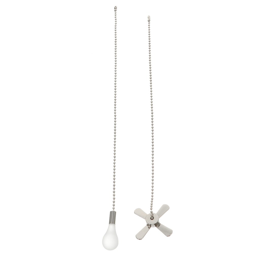 2pcs Ceiling Fan Chain Fan Pendant Chain Extender for Home Office: Silver