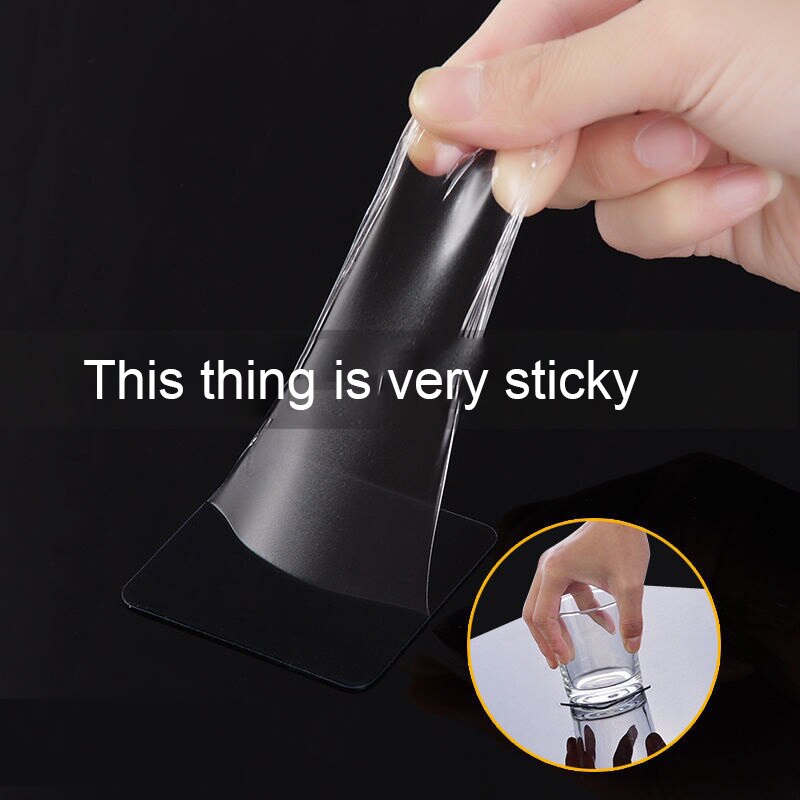 Krachtige Dubbelzijdige Stickers Muur Extra Plakken Transparante Traceless Hanger Vaste Tape Badkamer Waterdichte Plakband