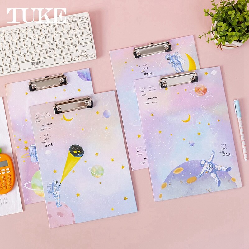 A4 Clipboard File Folder Clip Hard Paper Writing Sheet Pad Memo Clip Board Office Accessories Kawaii Stationery School Supplies