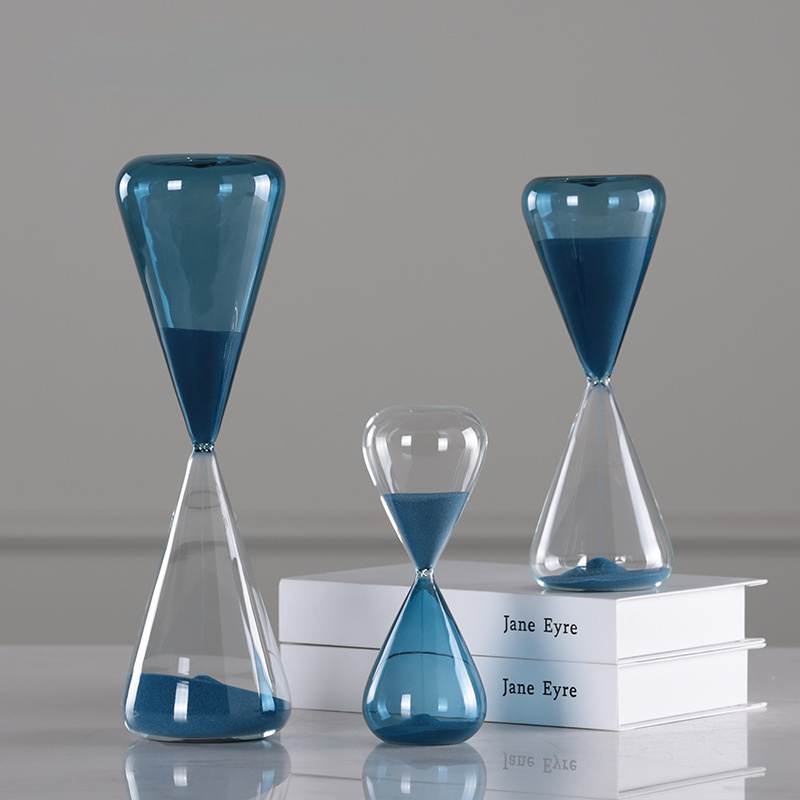 Home furnishings 60 minutes hourglass 30 minutes time recorder 10 minutes blue hourglass time countdown hour glass sand timer