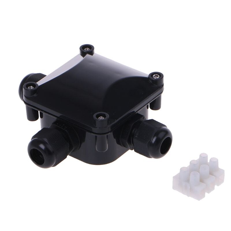 Waterproof IP68 Junction Box 3 Cable Wire Protection Connector Enclosure Case