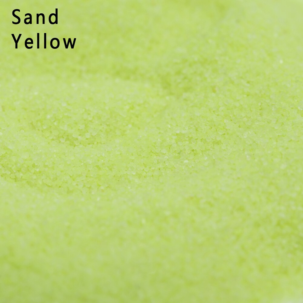 1 Bag Micro Landscape Sand Mini Stone Miniatures Terrarium Ornament Garden Aquarium Figurine Miniatures Garden DIY Accessories: sand yellow