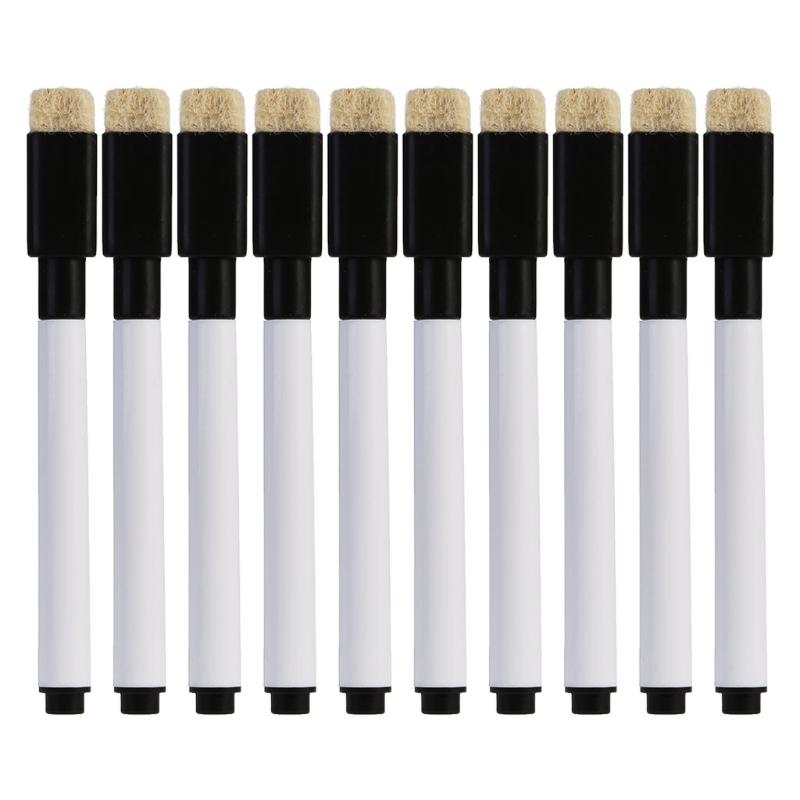 10 Pcs Whiteboard Pen Erasable Marker Office School Stationery Supplies: Default Title