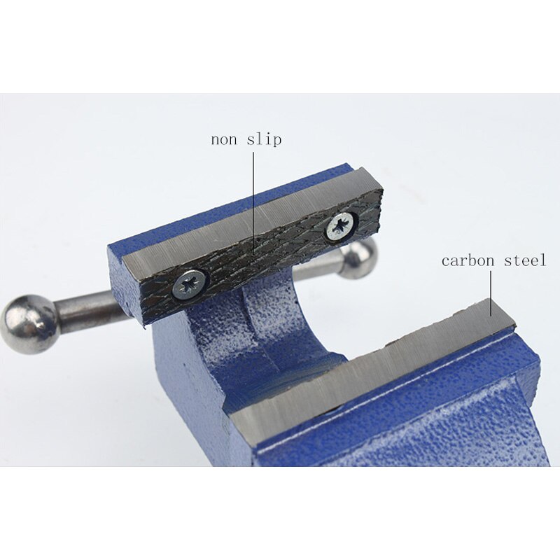 Sotrlo 4" Bench Vise Carst Iron Swival Table Vises for Multi-Purpose Heavy Duty with Square Working Area Clamp Tabletop Vise