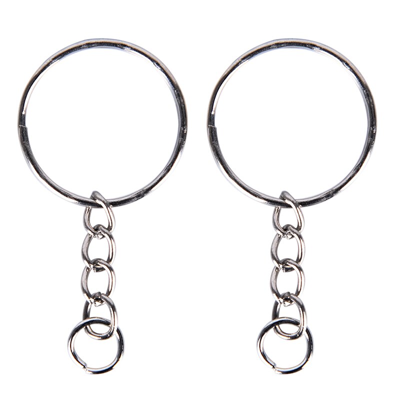 10/20/40/60Stck Edelstahl Schlüssel Ketten Legierung Kreis DIY Schlüsselanhänger Schmuck Keychain 25mm, Der schmuck Zubehör