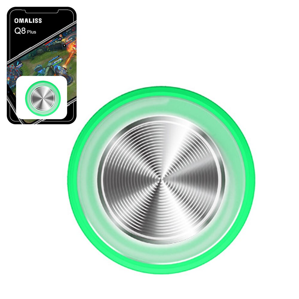 Botão redondo mini jogo manche lavável controlador portátil rocker otário para tablet do telefone móvel: green