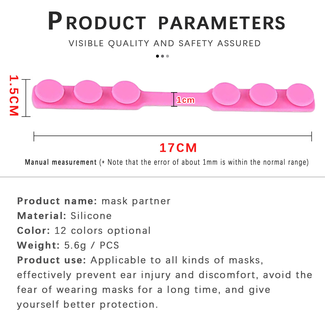 1/5/10/15/20 stuks verstelbare oorhaakjes voor gezichtsmaskers, zachte antislip oorklemmen voor kinderen en volwassenen, ter voorkoming van oorpijn