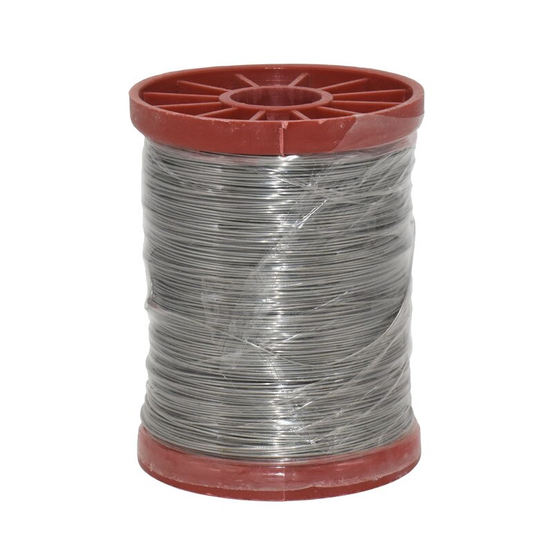 1 rollo de alambre de hierro/acero inoxidable para apicultura, 0,5mm, 500g, marcos de colmena, herramienta de base, equipo de Apicultura
