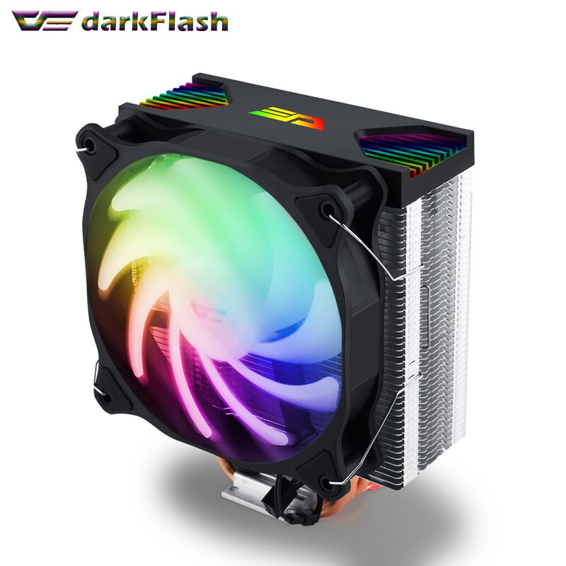 DarkFlash Computer Case CPU Cooler Radiator Aluminum 12V Processor Cooler CPU Cooling Fan ARGB for Intel 1151/1155/AM3/AM4 AMD: darkair led