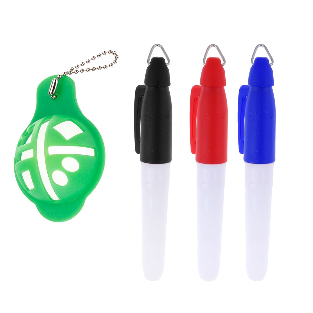 Golf Ball Linear Line Marker Swing Putting Drawing Alignment Tool With Pen