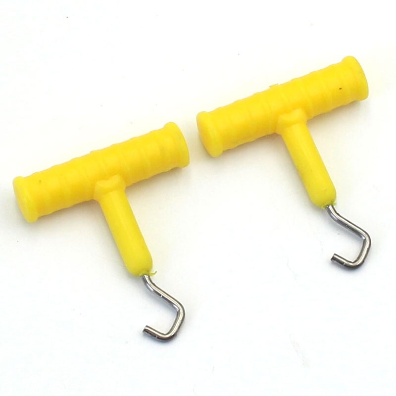 2 Stuks Karpervissen Tool Karper Rigs Knoop Puller Haak Lijn Knoop Puller Rvs Hair Rig Knoop Tool Vissen visgerei Accessoires