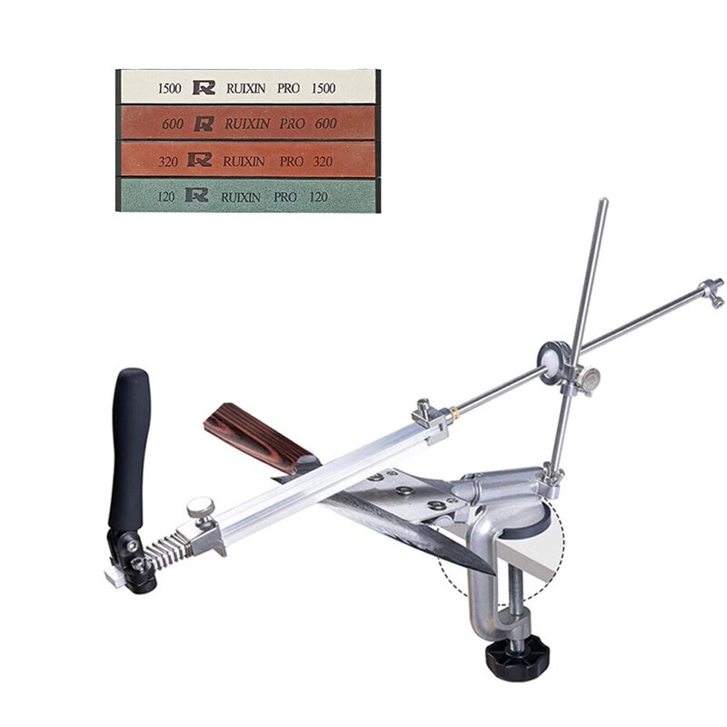 Ruixin pro RX008 Aluminium alloy Knife sharpener system fixed angle sharpener sharpening stones kitchen tools grinding kit: 4yuan