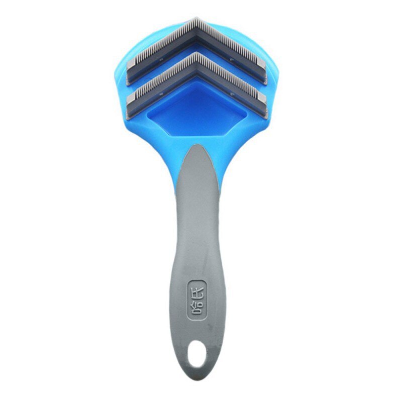 Haar Kam Voor Honden Kat Vergieten Lange Haren Kammen Pet Hair Remover Hond Grooming Gereedschap Hond Levert: Blauw
