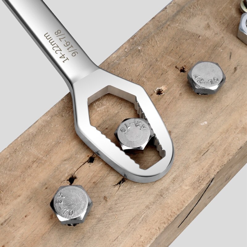 Herramientas de taller mecánico, llave Universal de torsión ajustable, llave de trinquete para bicicleta, motocicleta, herramienta de reparación de coche, 8-22mm