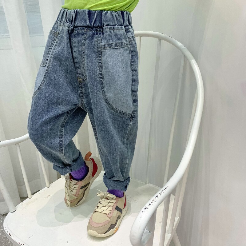 Mihkalev Baby Boy Jeans Broek Voor Kinderen Denim Broek Herfst Kide Meisjes Dikke Jeans Kinderen Casual Broek Kostuum: 8