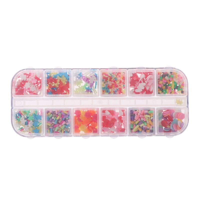 Slijm Slijm Kralen Doos Fruit Slice Sprinkles Slime Filler Voor Handgum Foam Pluizige Slime Klei Modder Diy Levert Decoratie Speelgoed: A