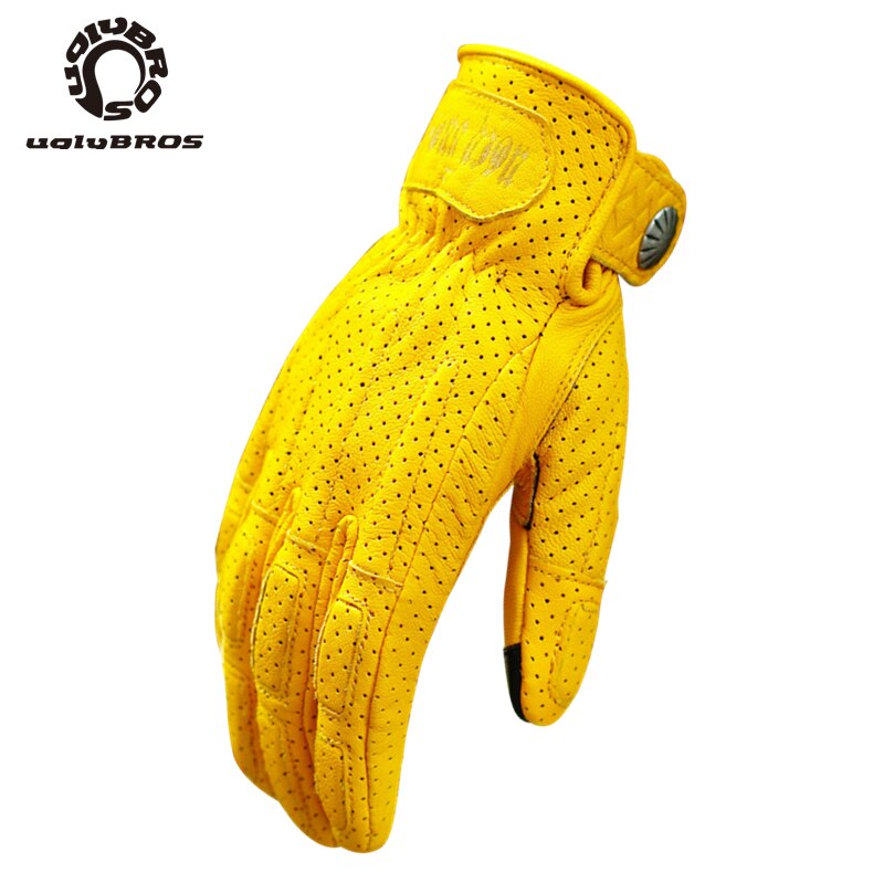 Zomer Uglybros Rijhandschoenen Moto Rcycle Handschoenen Voor Harley Handschoenen Schapenvacht Handschoenen Guantes Moto Volledige Vinger Moto Cross Handschoenen